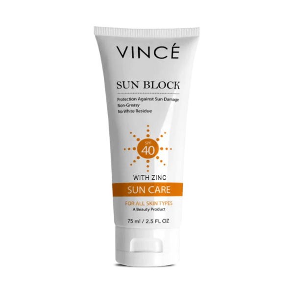 Vince Suncare Spf 40 Sun Block With Zinc 75ml