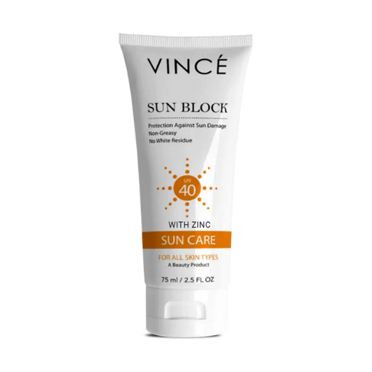 Vince Suncare Spf 40 Sun Block With Zinc 75ml