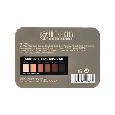 W7 In The City 6 EyeShadow Palette 7G