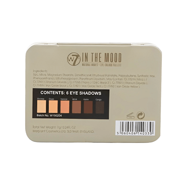 W7 In The Mood 6 Eye Shadow Palette 7G