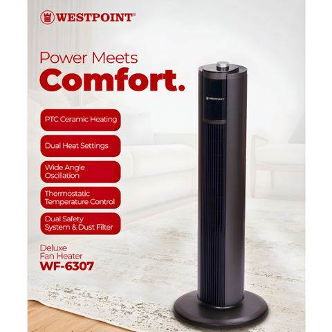 WESTPOINT DELUXE FAN HEATER WF-6307