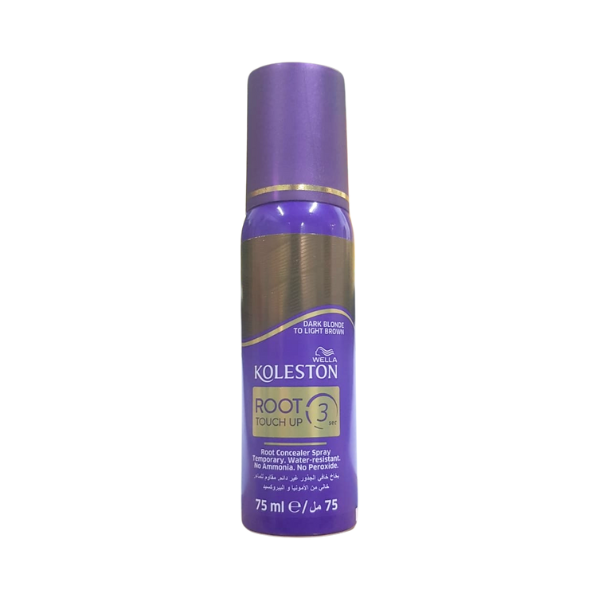 Wella Koleston Roots Touch Up 3 Sec Root Concealer Hair Spray Dark Blonde To Light Brown 75ml