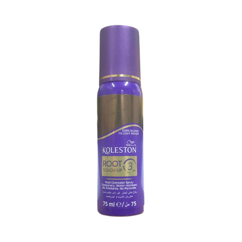Wella Koleston Roots Touch Up 3 Sec Root Concealer Hair Spray Dark Blonde To Light Brown 75ml