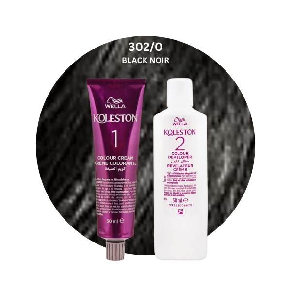 Wella Koleston Hair Color 302/0 Black Noir