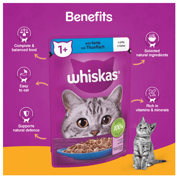 Whiskas Cat Food Tuna Flavour Jelly 85g