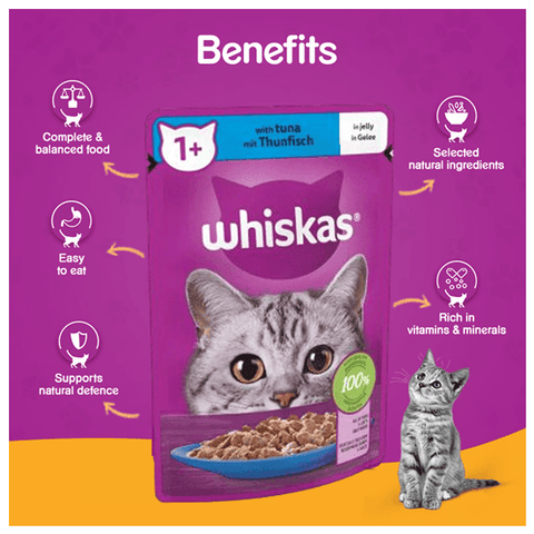 Whiskas Cat Food Tuna Flavour Jelly 85g