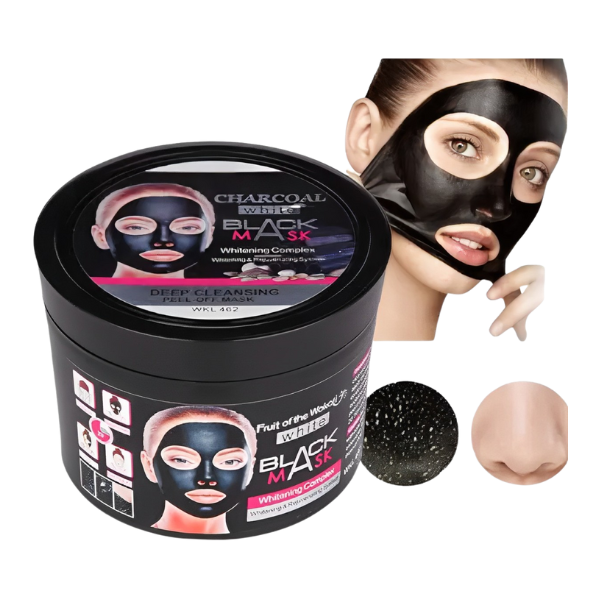 Wokali Charcoal White Deep Cleansing Black Mask 300ml