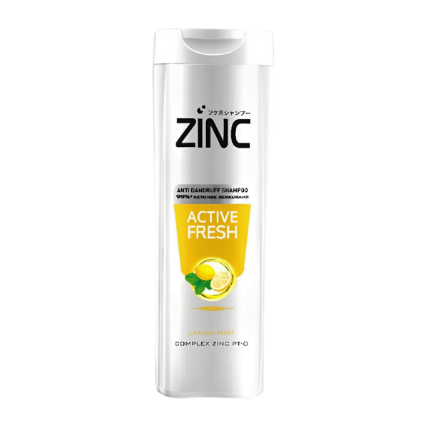 Zinc Anti Dandruff Shampoo Active Fresh Lemon Mint 340ml