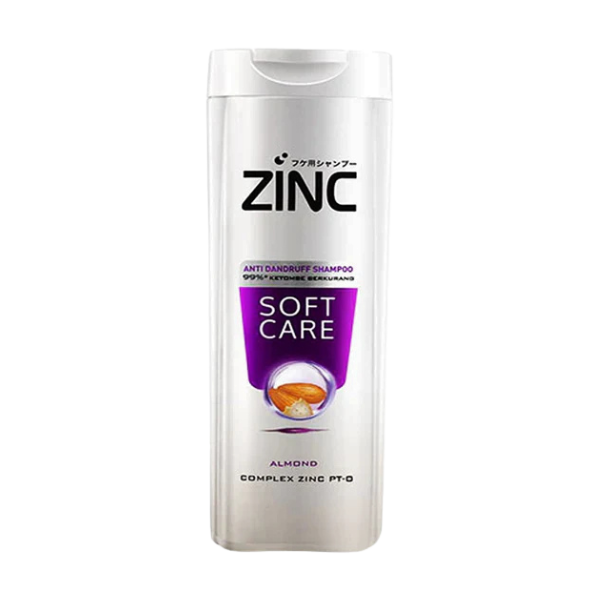 Zinc Anti Dandruff Shampoo Soft Care Almond 340ml