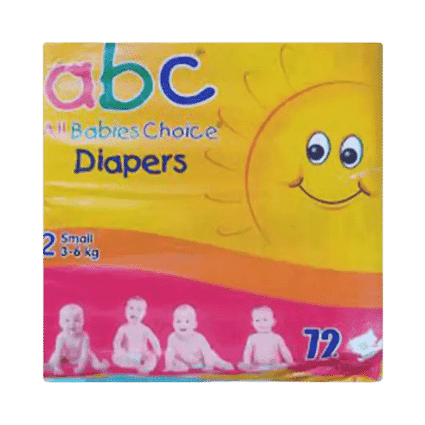 ABC DIAPERS 2 SMALL 3-6KG 72PCS - Nazar Jan's Supermarket