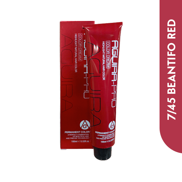 AGUIRA-PRO HAIR COLOR CREAM 100ML (7/45 BEANTIFO RED) - Nazar Jan's Supermarket
