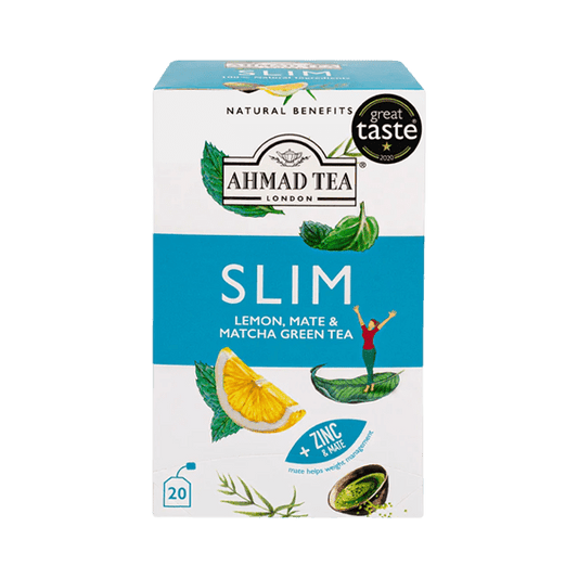 AHMAD TEA SLIM LEMON, MATE & MATCHA GREEN TEA 20PCS - Nazar Jan's Supermarket