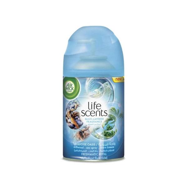 AIR WICK LIFE SCENTS TURQUOISE OASIS FRESHENER REFILL 250ML - Nazar Jan's Supermarket
