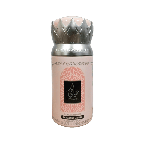AL ZAAFARAN HAYAATI BODY SPRAY 250ML - Nazar Jan's Supermarket