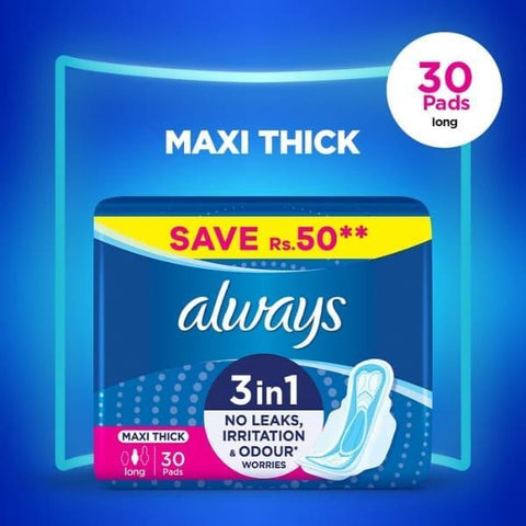 ALWAYS MAXI THICK 30 PADS - Nazar Jan's Supermarket