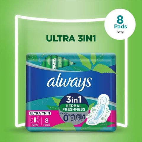 ALWAYS ULTRA THIN LONG 8 PADS - Nazar Jan's Supermarket