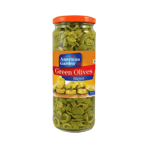 AMERICAN GARDEN GREEN OLIVES SLICED 450G - Nazar Jan's Supermarket