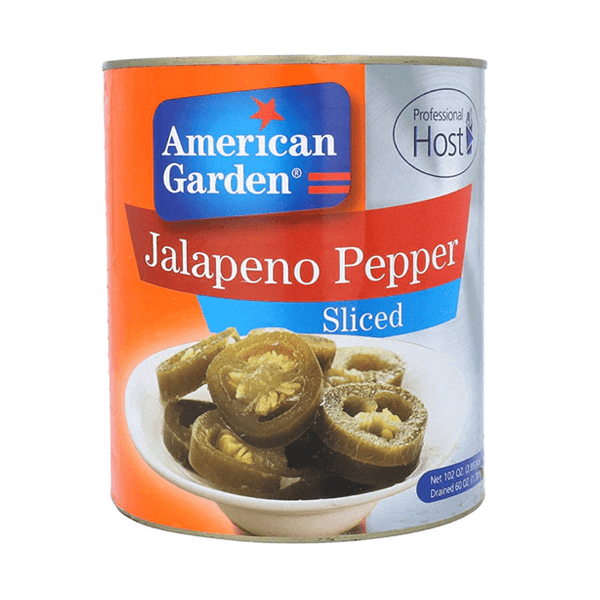 AMERICAN GARDEN JALAPENO PEPPER SLICED 2.892KG - Nazar Jan's Supermarket