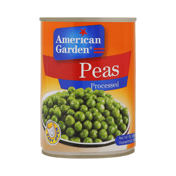 AMERICAN GARDEN PEAS PROCESSED 400GM - Nazar Jan's Supermarket