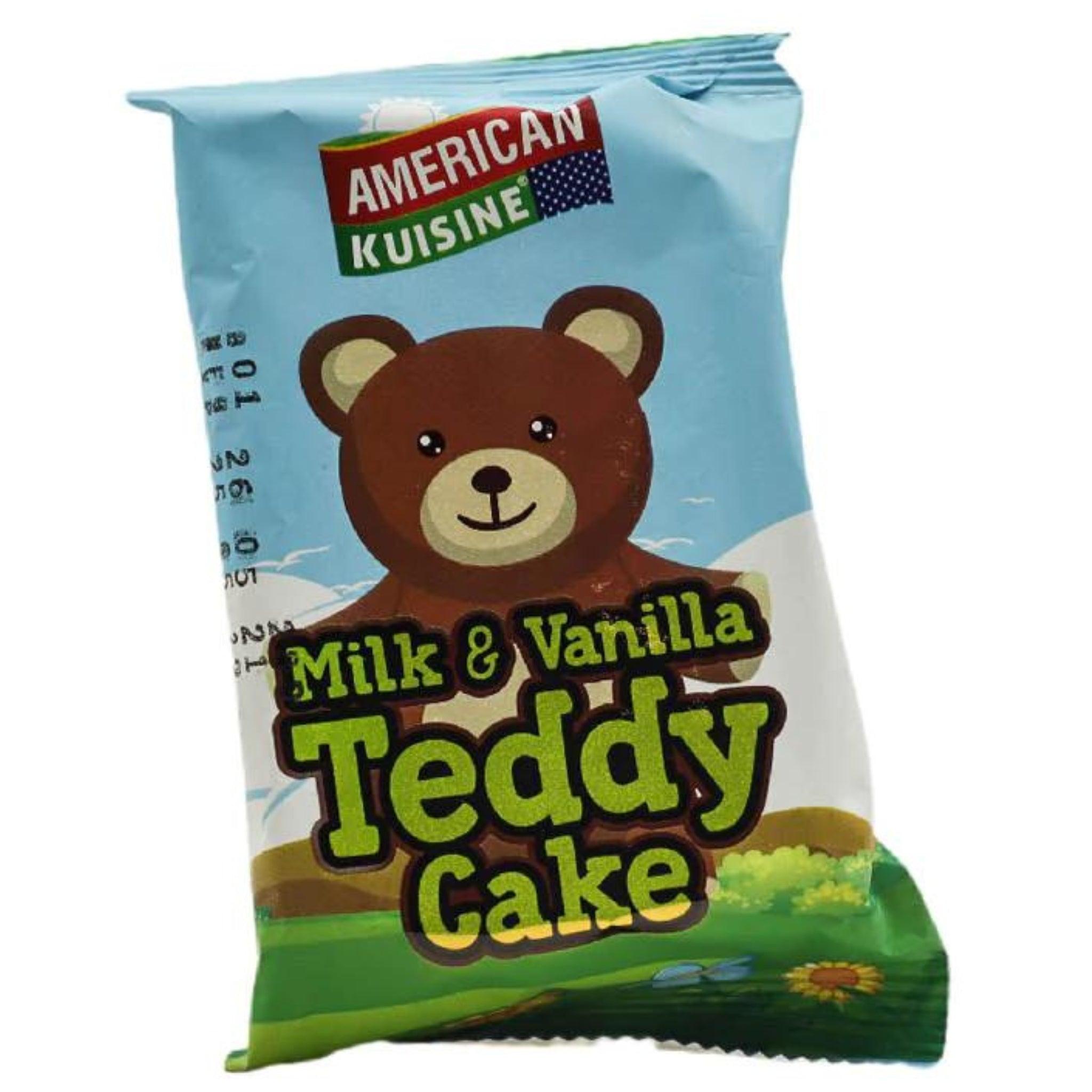 AMERICAN KUISINE MILK & VANILLA TEDDY CAKE 28G - Nazar Jan's Supermarket