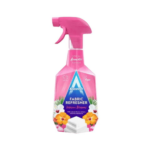 ASTONISH FABRIC FRESHENER HIBICUS BLOSSOM SPRAY 750ML - Nazar Jan's Supermarket