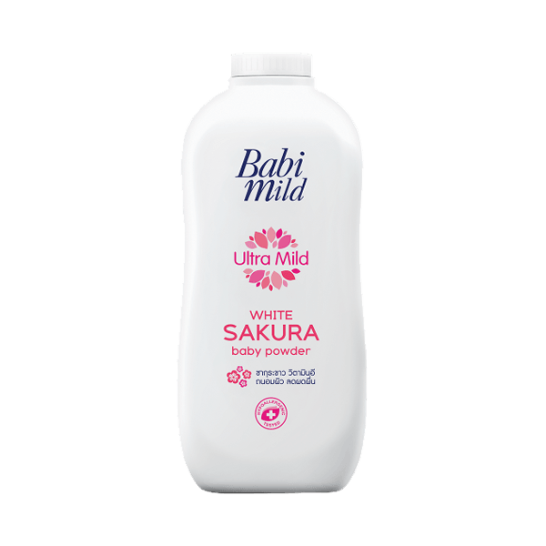 BABI MILD BABY POWDER ULTRA MILD WHITE SAKURA 350G - Nazar Jan's Supermarket