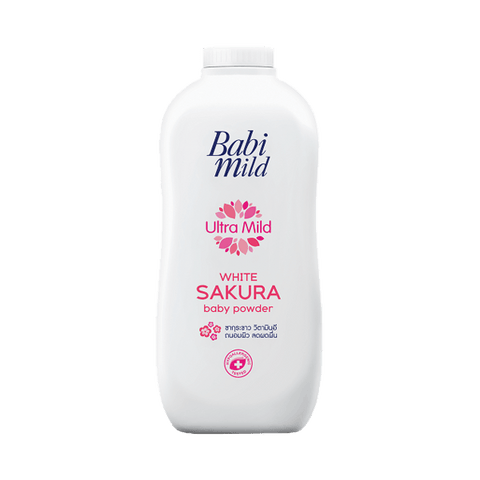 BABI MILD BABY POWDER ULTRA MILD WHITE SAKURA 350G - Nazar Jan's Supermarket