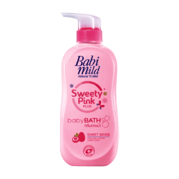 BABI MILD SWEETY PINK PLUS BABY BATH 500ML - Nazar Jan's Supermarket