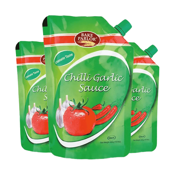 BAKE PARLOR CHILLI GARLIC SAUCE POUCH 400G - Nazar Jan's Supermarket
