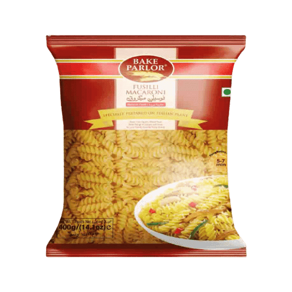 BAKE PARLOR FUSILLI MACARONI 400GM - Nazar Jan's Supermarket