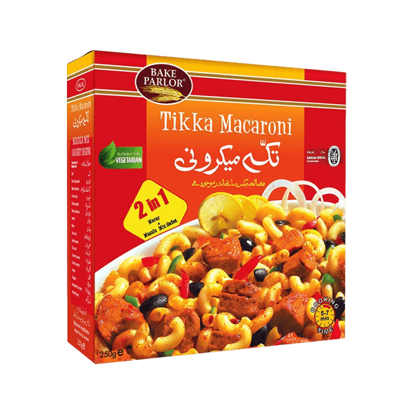 BAKE PARLOR TIKKA MACARONI 250GM - Nazar Jan's Supermarket