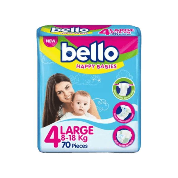 BELLO BABY DIAPER BAG LARGE 4 70PCS - Nazar Jan's Supermarket