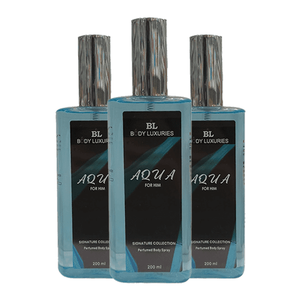 BODY LUXURIES AQUA PERFUMED BODY SPRAY 200ML - Nazar Jan's Supermarket