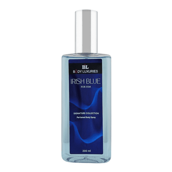 BODY LUXURIES IRISH BLUE PERFUMED BODY SPRAY 200ML - Nazar Jan's Supermarket