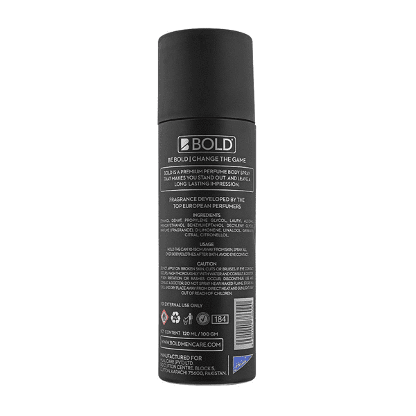 BOLD INDIGO BLACK COLLECTION BODY SPRAY 120ML - Nazar Jan's Supermarket