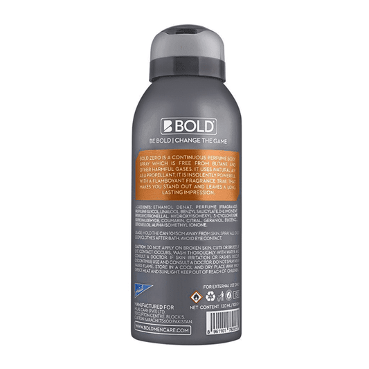 BOLD ZERO INTENSE PERFUME BODY SPRAY 120ML - Nazar Jan's Supermarket