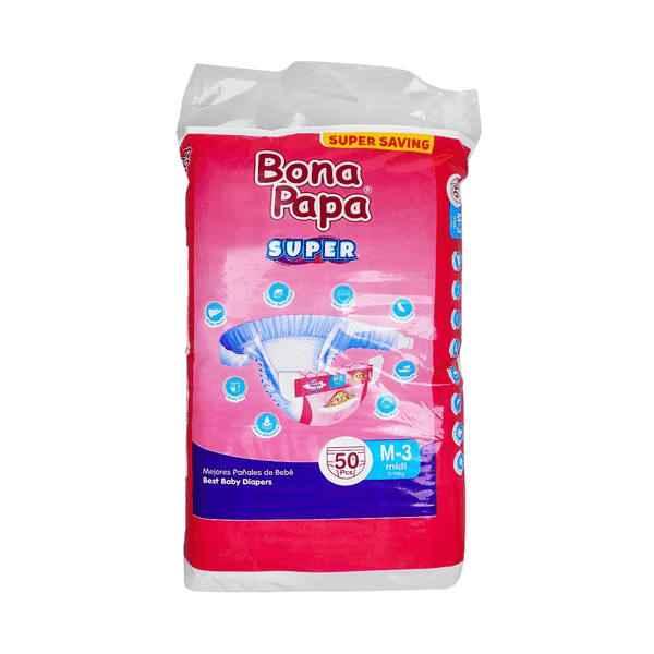 BONA PAPA SUPER M-3 MIDI 5-10 KG 50PCS - Nazar Jan's Supermarket