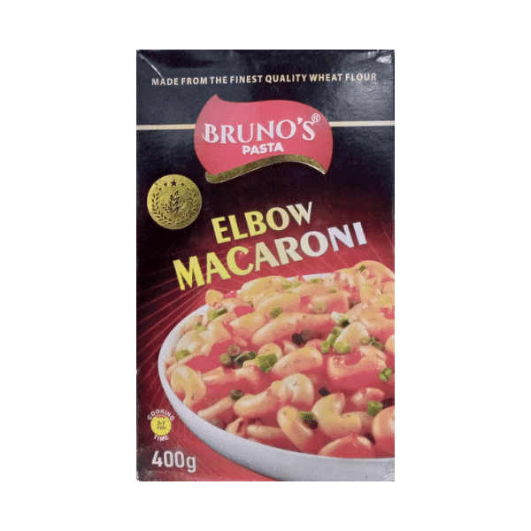 BRUNOS PASTA ELBOW MACARONI 400GM - Nazar Jan's Supermarket