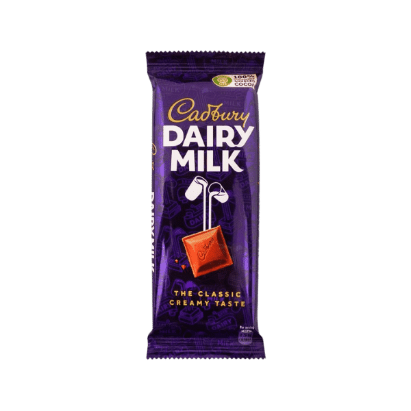 CADBURY DAIRY MILK CHOCOLATE 90GM - Nazar Jan's Supermarket