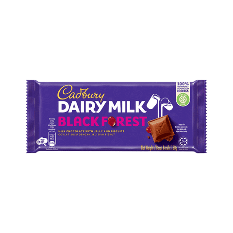 CADBURY DAIRY MILK CHOCOLATE BLACK FOREST 160GM - Nazar Jan's Supermarket