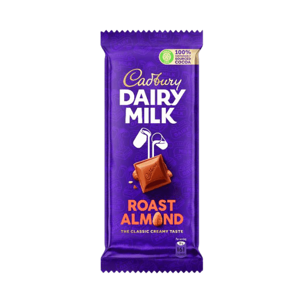 CADBURY DAIRY MILK ROAST ALMOND CHOCOLATE 90G - Nazar Jan's Supermarket