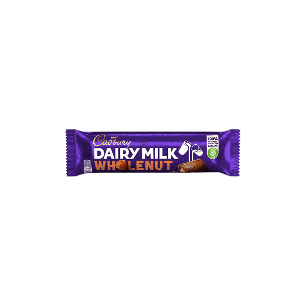 CADBURY DAIRY MILK WHOLE NUT CHOCOLATE 45G - Nazar Jan's Supermarket