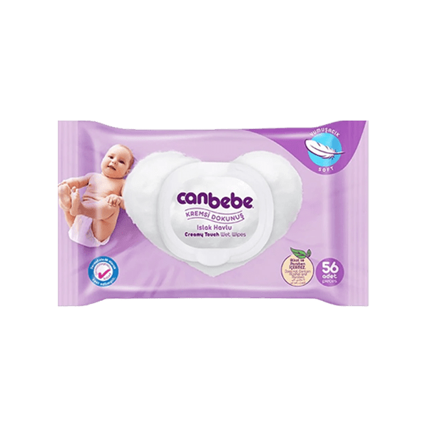 CANBEBE CREAMY TOUCH WET BABY WIPES 56PCS - Nazar Jan's Supermarket