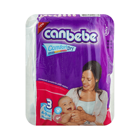 CANBEBE DIAPERS COMFORT DRY MIDI 3 - 36 DIAPERS - Nazar Jan's Supermarket