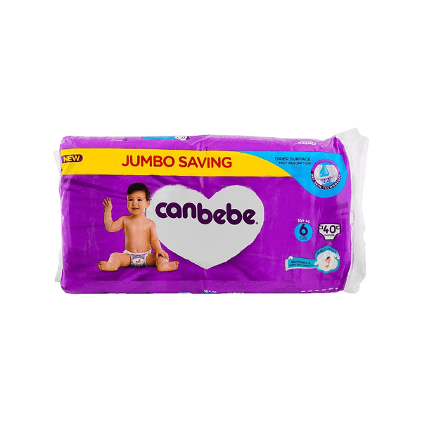 CANBEBE DIAPERS EXTRA LARGE 6 - 40 DIAPERS - Nazar Jan's Supermarket