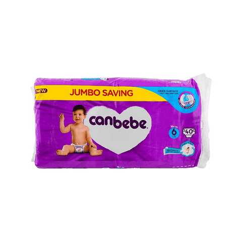 CANBEBE DIAPERS EXTRA LARGE 6 - 40 DIAPERS - Nazar Jan's Supermarket