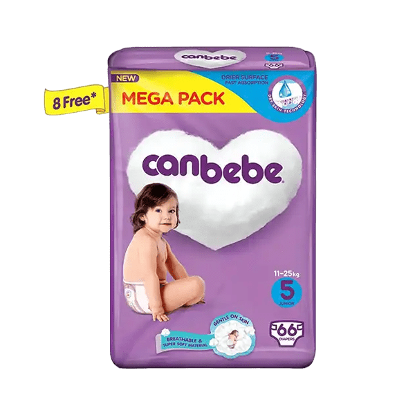 CANBEBE DIAPERS JUNIOR 5 - 66 DIAPERS - Nazar Jan's Supermarket