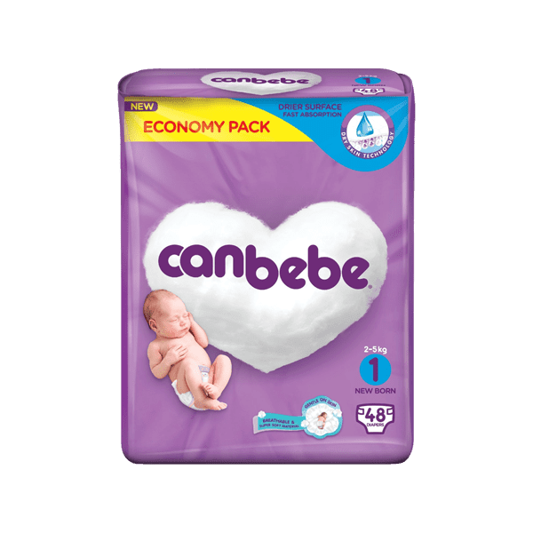 CANBEBE DIAPERS NEW BORN 1 - 48 DIAPERS - Nazar Jan's Supermarket