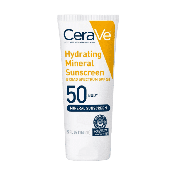 CERAVE HYDRATING MINERAL SUNSCREEN CREAM SPF 50 150ML - Nazar Jan's Supermarket