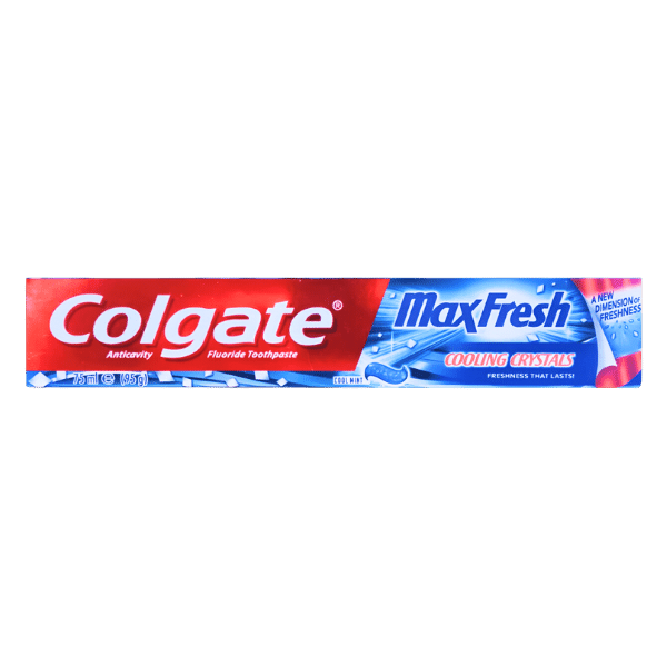 COLGATE MAX FRESH TOOTHPASTE-BLUE IMPORTED 75ML - Nazar Jan's Supermarket